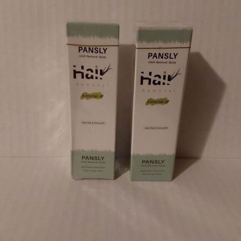 Pansly Hair Removal Spray Gentle Smooth Permanent Two Bottles - New Unopened